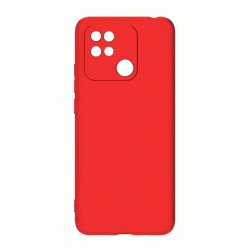 Θήκη Πλάτης Σιλικόνης Soft Back Cover για Xiaomi Redmi 10C Χρώμα : Κόκκινο