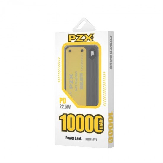 PZX V75 Power Bank 22.5W Fast Charging 10000mAh - Χρώμα: Λευκό