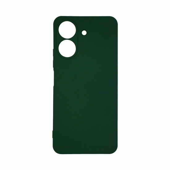 Θήκη Πλάτης Σιλικόνης TPU Back Cover για Xiaomi Redmi 13C - Χρώμα : Σκούρο Πράσινο