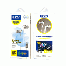 PZX 1583 Ακουστικά Ενσύρματα 1.200mm in-Ear Wired Type-C Earphone 1.2Μ - Χρώμα: Άσπρο