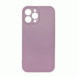 Θήκη Πλάτης Σιλικόνης Soft Back Cover για IPhone 12 Pro Max - Χρώμα : Μωβ