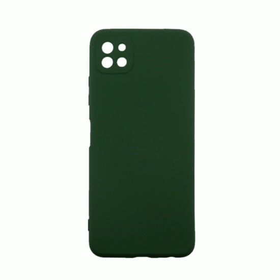 Θήκη Πλάτης Σιλικόνης Soft Back Cover για Samsung A22 5G - Χρώμα : Σκούρο Πράσινο