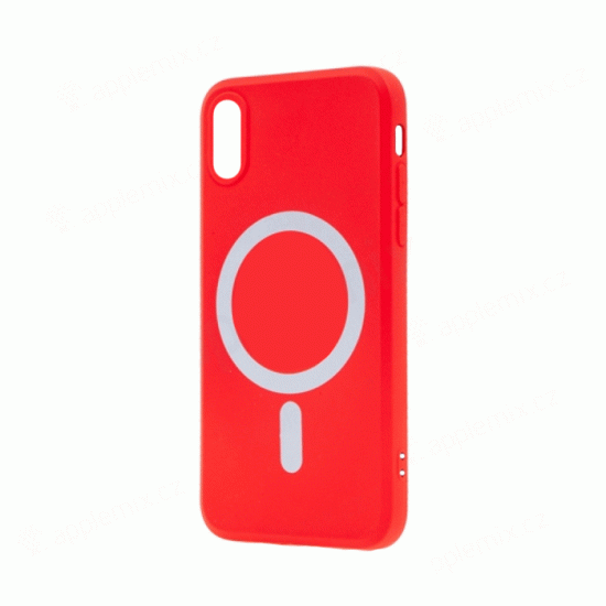 Magsafe Back Cover / Μαγνητική Θήκη HQ Για Iphone XR - Χρώμα : Κόκκινο