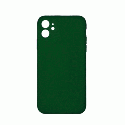 Θήκη Πλάτης Σιλικόνης Soft Back Cover για IPhone 11 - Χρώμα : Σκούρο Πράσινο