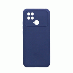 Θήκη Πλάτης Σιλικόνης Soft Back Cover για Xiaomi Poco C40 Χρώμα : Σκούρο Μπλε