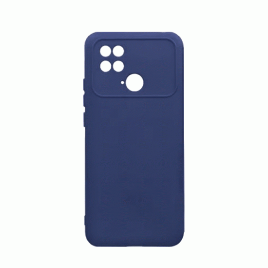 Θήκη Πλάτης Σιλικόνης Soft Back Cover για Xiaomi Poco C40 Χρώμα : Σκούρο Μπλε