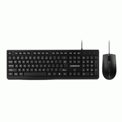 MONSTER KM2 Wired Mouse And Keyboard Set / Πληκτρολόγιο Και Ενσύρματο Ποντίκι Χρώμα : Μαυρο