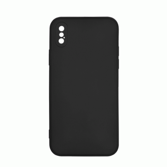 Θήκη Πλάτης Σιλικόνης Soft Back Cover για IPhone X / Xs - Χρώμα : Μαυρο