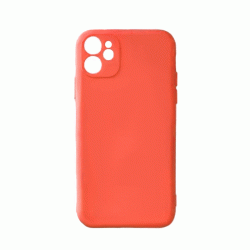 Θήκη Πλάτης Σιλικόνης Soft Back Cover για IPhone 11 - Χρώμα : Κόκκινο