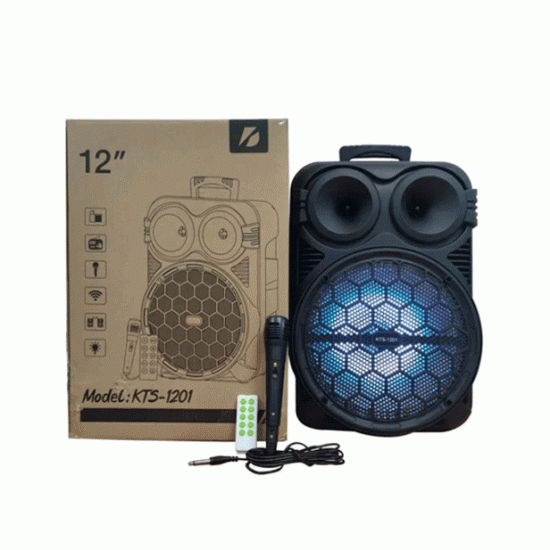 Wireless Speaker KTS-1201s Bluetooth RGB / Ασύρματο Ηχείο Χρώμα : Μαυρο