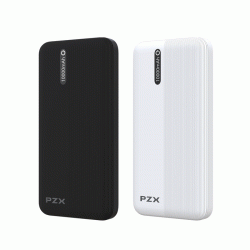 PZX V07 Power Bank Με 2 Θύρες USB-A 10000Mah - Χρώμα: Λευκό