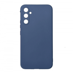 Θήκη Πλάτης Σιλικόνης Soft Back Cover για Samsung A14 4G / 5G - Χρώμα : Σκούρο Μπλε