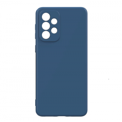Θήκη Πλάτης Σιλικόνης Soft Back Cover για Samsung A33 5G - Χρώμα : Σκούρο Μπλε