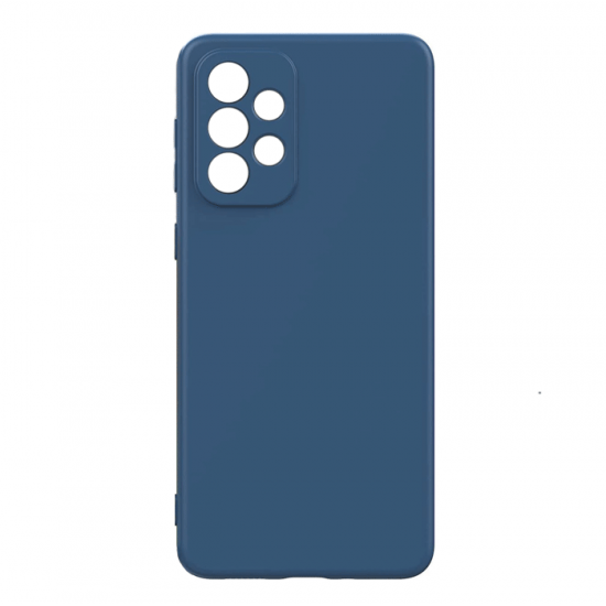 Θήκη Πλάτης Σιλικόνης Soft Back Cover για Samsung A33 5G - Χρώμα : Σκούρο Μπλε