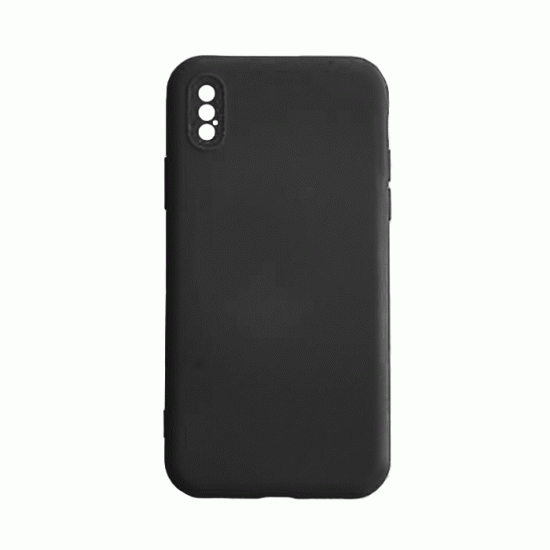 Θήκη Πλάτης Σιλικόνης Soft Back Cover για IPhone XS Max - Χρώμα : Μαυρο