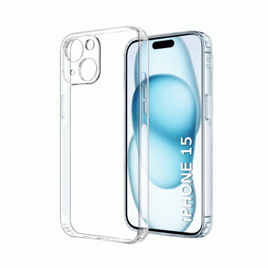 Θήκη Πλάτης Anti Shock 1.5mm για Iphone 15 - Χρώμα : Διάφανο