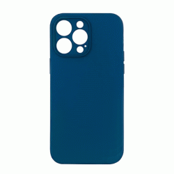 Θήκη Πλάτης Σιλικόνης Soft Back Cover για IPhone 14 Pro Max - Χρώμα : Σκούρο Μπλε