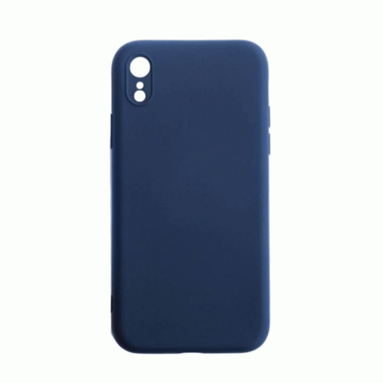 Θήκη Πλάτης Σιλικόνης Soft Back Cover για IPhone XR - Χρώμα : Σκούρο Μπλε
