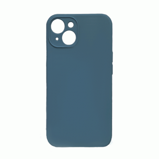 Θήκη Πλάτης Σιλικόνης Soft Back Cover για IPhone 14 - Χρώμα : Σκούρο Μπλε