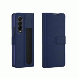 Θήκη Βιβλίο / Book Case Με Κλιπ για Samsung Galaxy Z Fold 5 - Χρώμα: Σκούρο Μπλε