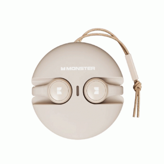Monster XKT21 Earbud Bluetooth 5.3 Wireless Earphone Noise Cancelling Ασύρματα Ακουστικά Με Θήκη Φόρτισης - Χρώμα : Λευκό