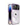 Magsafe Back Cover Wireless Charging With Camera Lens For Iphone 13 Pro Max  - Color : Purple