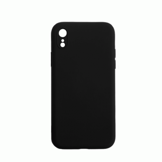 Θήκη Πλάτης Σιλικόνης Soft Back Cover για IPhone XR - Χρώμα : Μαυρο