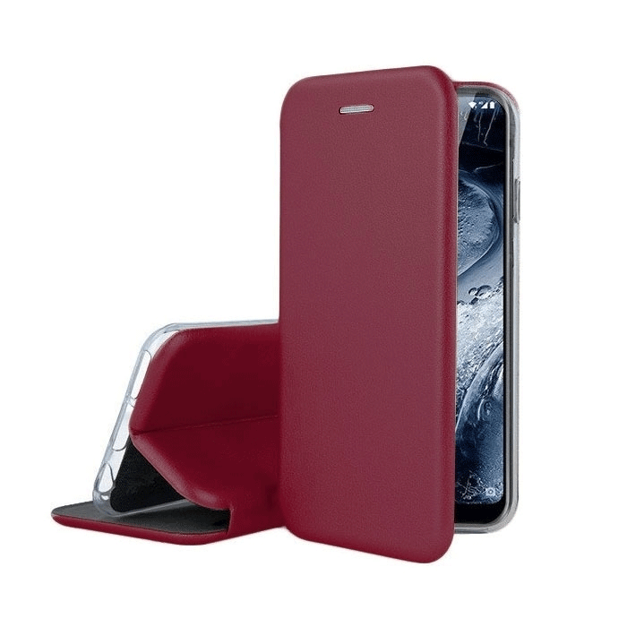 Smart Magnet Elegance Book For Iphone 14 Pro Max - Color : Bordeaux