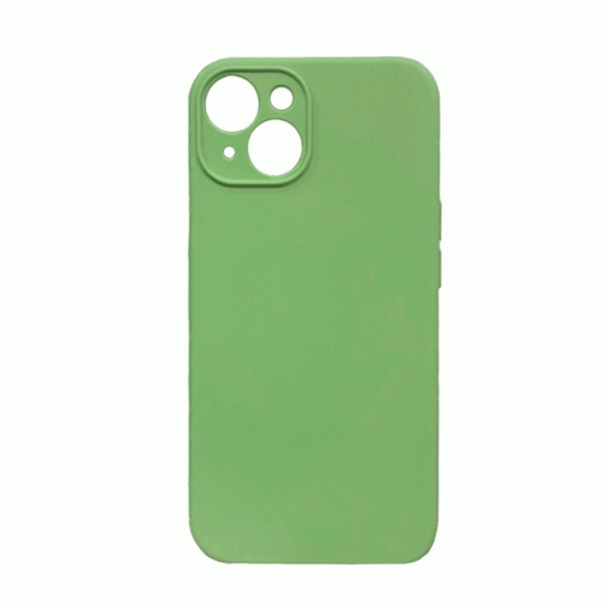 Θήκη Πλάτης Σιλικόνης Soft Back Cover για IPhone 15 Plus - Χρώμα : Πράσινο