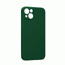 Θήκη Πλάτης Σιλικόνης Soft Back Cover για IPhone 14 Plus - Χρώμα : Σκούρο Πράσινο