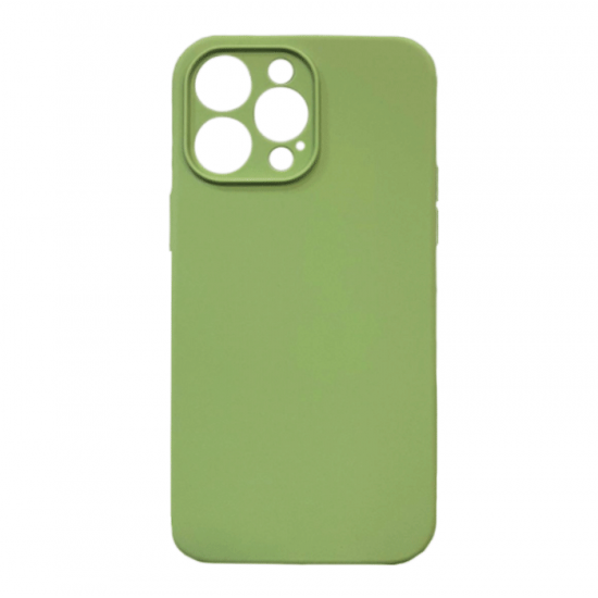 Θήκη Πλάτης Σιλικόνης Soft Back Cover για IPhone 14 Pro Max - Χρώμα : Πράσινο
