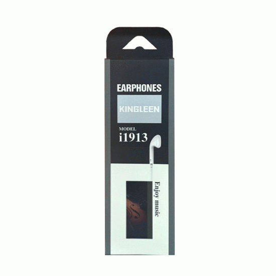 KINGLEEN i1913 Ακουστικά Ενσύρματα 3.5mm in-Ear Wired Earphone 1.2Μ - Χρώμα: Λευκό 