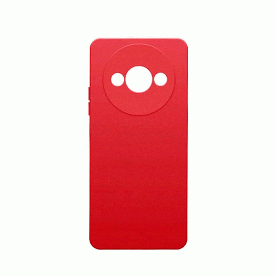 Back Silicone case for Xiaomi Redmi A3 4G - Color : Red