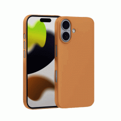 Θήκη Πλάτης Σιλικόνης Soft Back Cover για IPhone 16 - Χρώμα : Καφέ