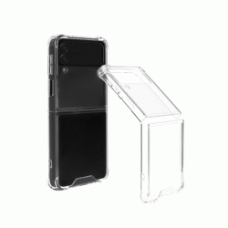 Θήκη Πλάτης Anticaduta για Samsung Galaxy Z Flip 3 - Χρώμα: Διαφανές
