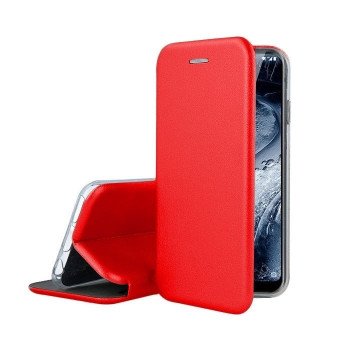 Smart Magnet Elegance Book For Samsung A13 4G - Color : Red
