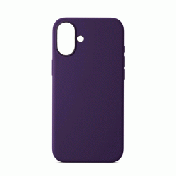 Θήκη Πλάτης Σιλικόνης Soft Back Cover για Iphone 16 - Χρώμα : Μωβ
