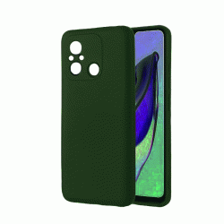 Θήκη Πλάτης Σιλικόνης Soft Back Cover για Xiaomi Redmi 12C Χρώμα : Σκούρο Πράσινο