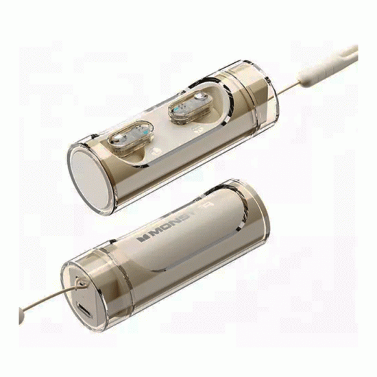 Monster XKT13 Earbud Bluetooth Wireless Earphones Ακουστικά με Θήκη Φόρτισης - Χρώμα : Άσπρο