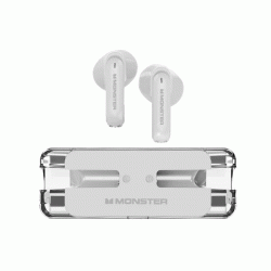 Monster XKT08 Earbud Bluetooth Earphones Ακουστικά με Θήκη Φόρτισης - Χρώμα : Λευκό
