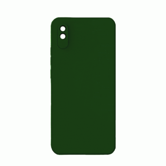 Θήκη Πλάτης Σιλικόνης Soft Back Cover για Xiaomi Redmi 9A/ 9AT Χρώμα : Σκούρο Πράσινο