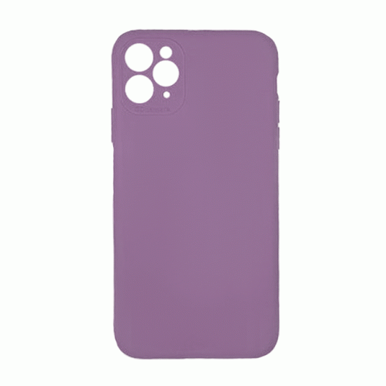 Θήκη Πλάτης Σιλικόνης Soft Back Cover για IPhone 11 Pro - Χρώμα : Μωβ
