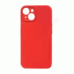 Θήκη Πλάτης Σιλικόνης Soft Back Cover για IPhone 14 Plus - Χρώμα : Κόκκινο