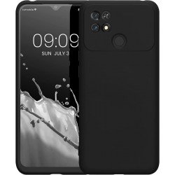 Θήκη Πλάτης Σιλικόνης Soft Back Cover για Xiaomi Poco C40 Χρώμα : Μαυρο