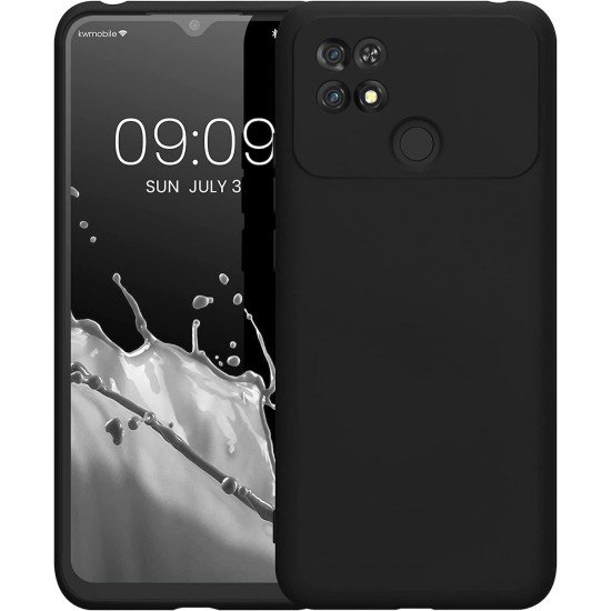 Θήκη Πλάτης Σιλικόνης Soft Back Cover για Xiaomi Poco C40 Χρώμα : Μαυρο