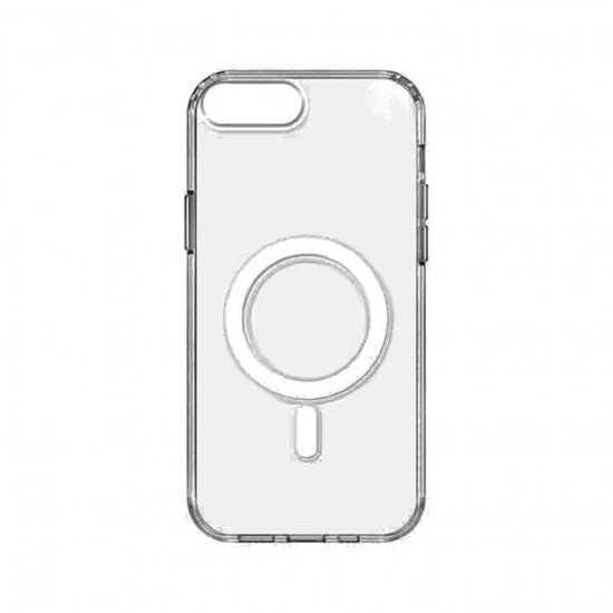 Magsafe Back Cover / Μαγνητική Θήκη Σιλικόνη Για Iphone 7 Plus / 8 Plus - Χρώμα : Διάφανο