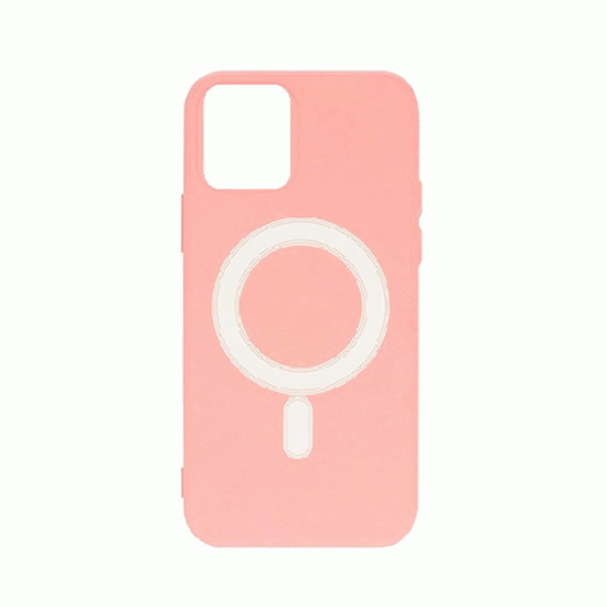 Magsafe Back Cover / Μαγνητική Θήκη HQ Για Iphone 14 - Χρώμα : Ροζ