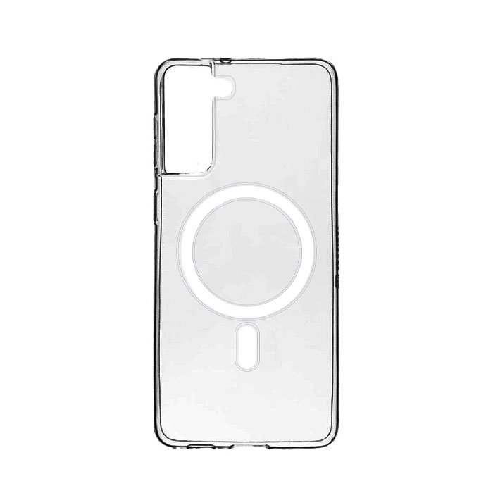 Magsafe Silicone Back Cover For Samsung S22 Plus (+) - Color : Clear
