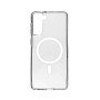Magsafe Silicone Back Cover For Samsung S22 Plus (+) - Color : Clear