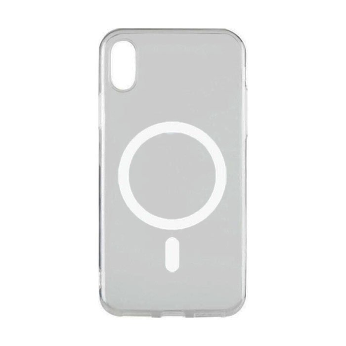 Magsafe Silicone Back Cover For Iphone XS Max - Color : Clear